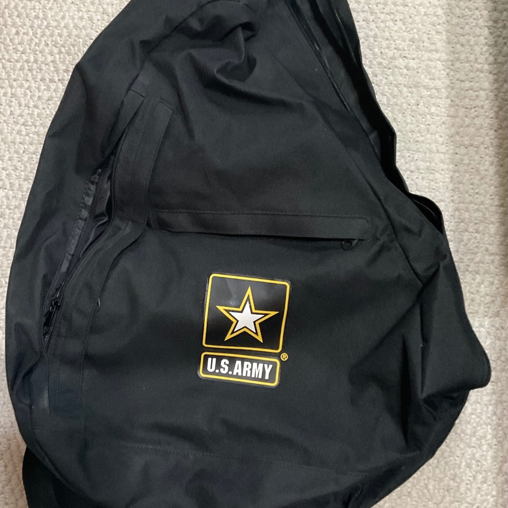 U.S. Army Black Sling One Strap Over Shoulder Crossbody Bag Backpack